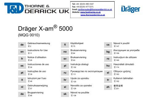 DrÃ¤ger X-am 5000