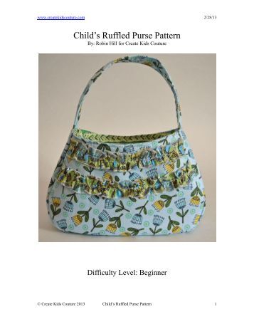 Bella Ruffled Bag (Free Crochet Pattern) - LiveInternet.Ru