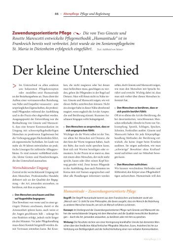 Der kleine Unterschied - Pflege-Selbsthilfeverband e.V.