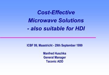 Cost-Effective Microwave Solutions - also suitable for HDI - Taconic