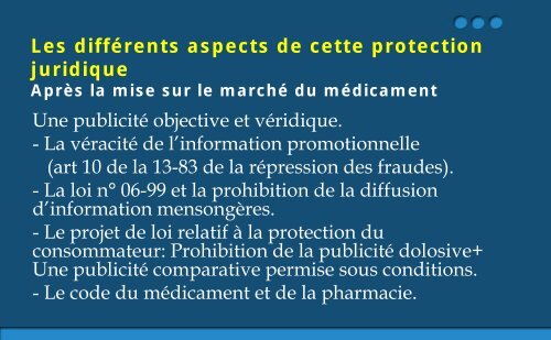 Diaporama prÃ©sentÃ© lors du Forum National de la ... - Pharmacies.ma