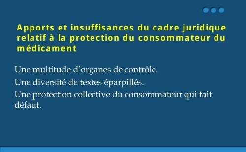 Diaporama prÃ©sentÃ© lors du Forum National de la ... - Pharmacies.ma