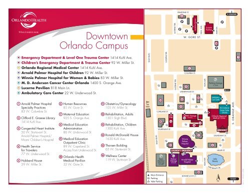 downtown campus map - Orlando Health