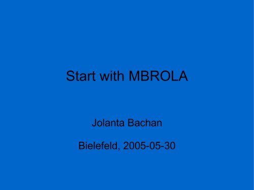 TÉLÉCHARGER MBROLA TOOLS GRATUIT