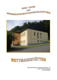 Gemeindekindergarten WettmannstÃƒÂ¤tten 114 A-8521 ...