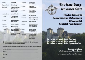 Ein feste Burg Ein feste Burg ist unser Gott - Posaunenchor ...