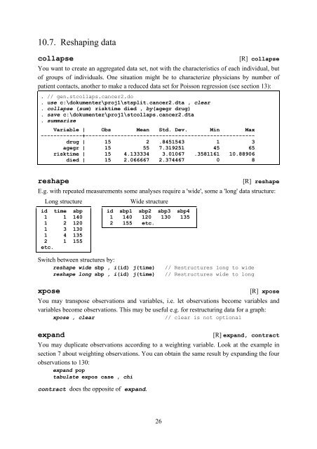 Introduction to Stata 8 - (GRIPS