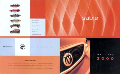 2000 Mercury Sable Brochure Excerpt - Jeff Young Design