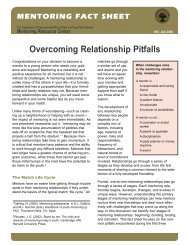 Overcoming Relationship Pitfalls (Fact Sheet) - Education Northwest
