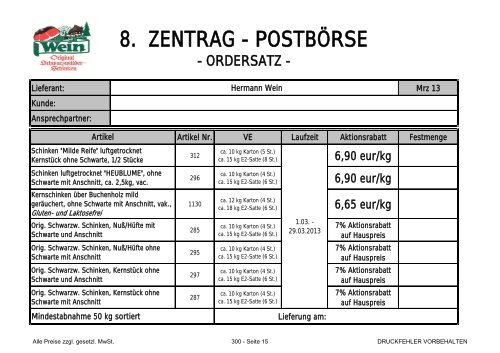 8. ZENTRAG - POSTBÃRSE