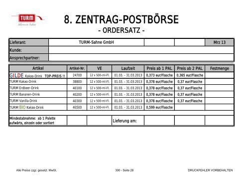 8. ZENTRAG - POSTBÃRSE