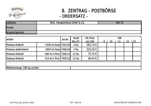 8. ZENTRAG - POSTBÃRSE