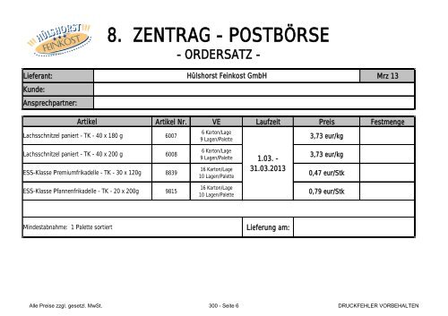 8. ZENTRAG - POSTBÃRSE