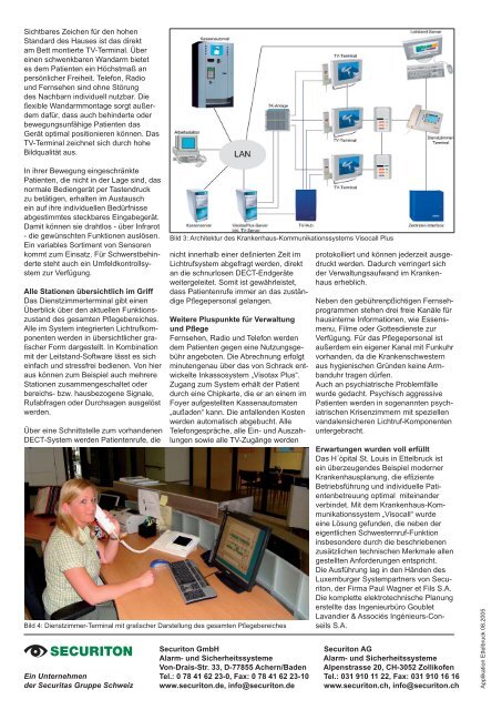 Anwendung Klinikum EttelbrÃƒÂ¼ck - Securiton GmbH