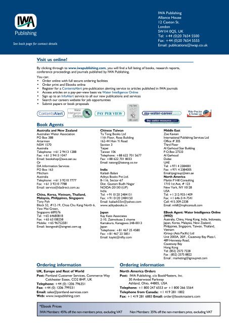 PUBLICATIONS CATALOGUE 2012 - IWA Publishing