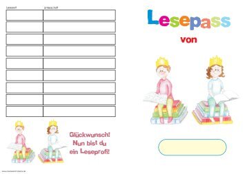 Download Lesepass Variante 2 - Zaubereinmaleins
