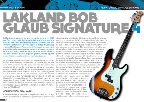 LAKLAND BOB GLAUB SIGNATURE 4 - Suprovox