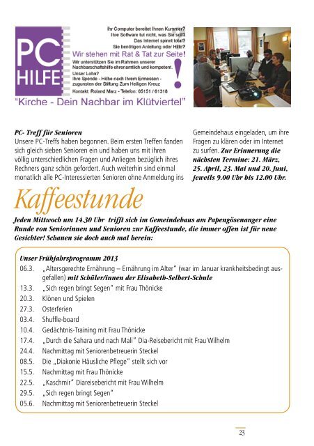 Gemeindebrief Ausgabe 2/2013 - Ev.-Luth. Kirchengemeinde .Zum ...