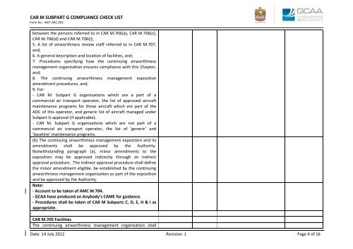 AWF-ARC-002 CAR M Subpart G Compliance Check List Rev. 1.pdf
