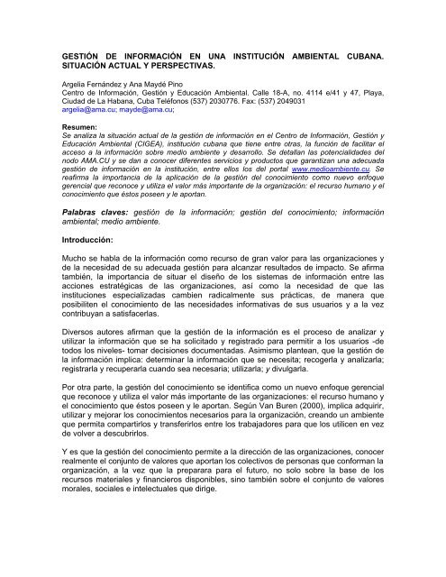 u PDF - Biblioteca Virtual de las Ciencias en Cuba