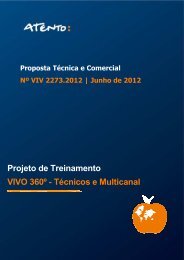 Projeto de Treinamento VIVO 360º - Técnicos e Multicanal