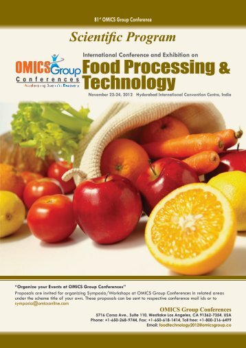 Food Processing & Technology - OMICS Group