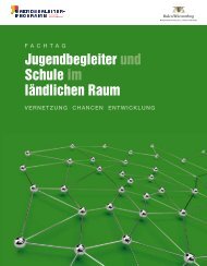 Jugendbegleiter und Schule im ländlichen Raum