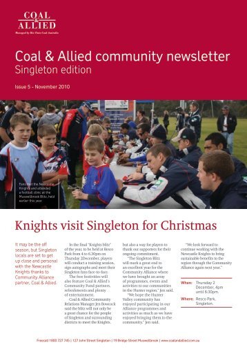 Coal & Allied Community Newsletter Singleton edition September ...