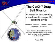 CanX-7 Spacecraft