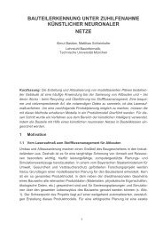 Bauteilerkennung unter Zuhilfenahme künstlicher neuronaler Netze