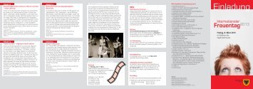 Flyer "Internationaler Frauentag 2013" [pdf, 834 kB] - Stadt Dortmund