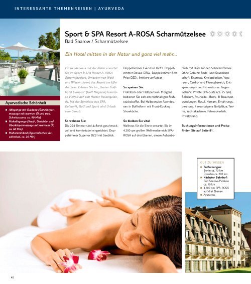 TUI - Vitalissimo - Sommer 2011 - tui.com - Onlinekatalog