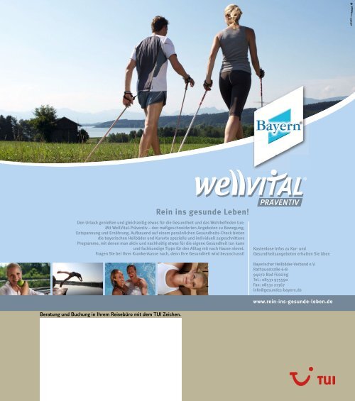 TUI - Vitalissimo - Sommer 2011 - tui.com - Onlinekatalog