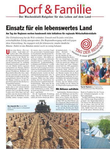 Bayerisches Landwirtschaftliches Wochenblatt ... - Tag der Regionen