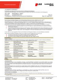 Produktinformationsblatt - Zertifikate - Landesbank Berlin
