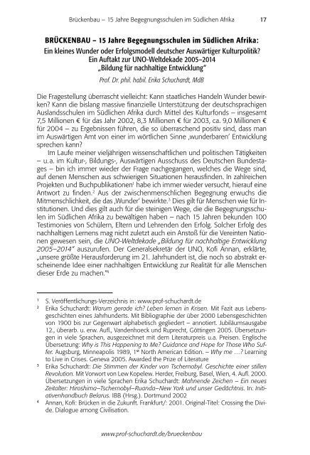 Buch - Prof. Dr. Erika Schuchardt