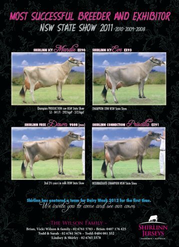 The Wilson Family - Australian Jersey Breeders Society