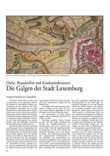 Die Galgen der Stadt Luxemburg - Ons Stad