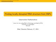 Finding locally disrupted RNA structure from SNPs - TBI