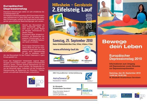 Einladungsflyer - BÃ¼ndnisse gegen Depression in Rheinland-Pfalz