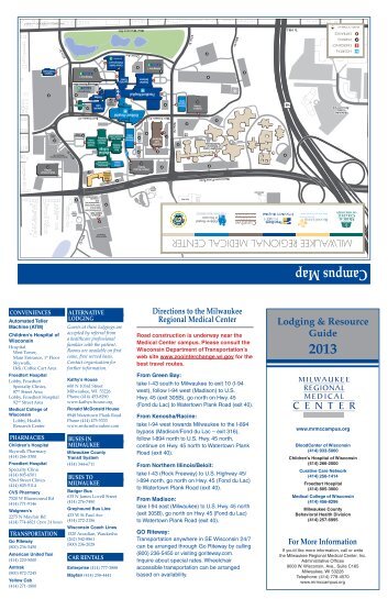 lodging resource (.pdf) - Milwaukee Regional Medical Center