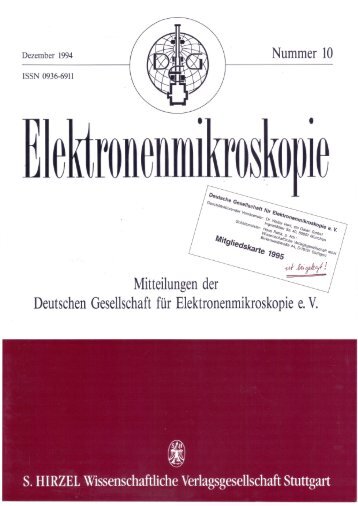 Ausgabe 10 (Dez. 1994) - Deutsche Gesellschaft für ...