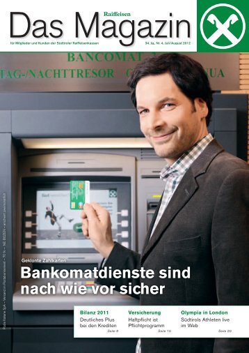 Bankomatdienste sind nach wie vor sicher - Raiffeisen