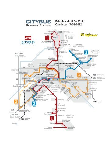 Fahrplan Citybus Bruneck ab 17.06.2012 - Orario Citybus ... - Taferner