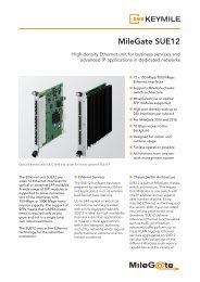 Data Sheet 12-port Optical/Electrical Ethernet Unit SUE12 - KEYMILE