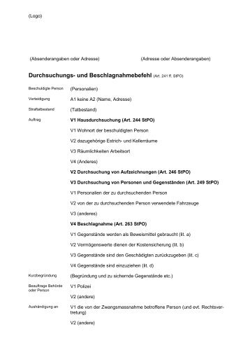 Beschlagnahmebefehl Magazine