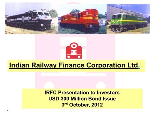 Ministry of Railways - Indian Railway Finance Corporation Ltd.