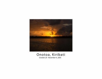 Onotoa, Kiribati - Sail Billabong