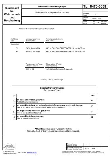 DIN ISO 2859-1 - Bundesamt fÃ¼r Wehrtechnik und Beschaffung