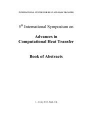 Advances in Computational Heat Transfer Book of Abstracts - ICHMT